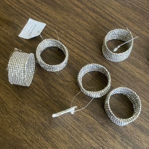 Sonoma Napkin Linen Holders NWT! Set of 5